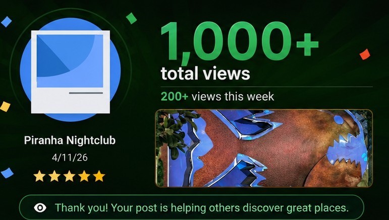 Piranha Nightclub — 1,000+ views